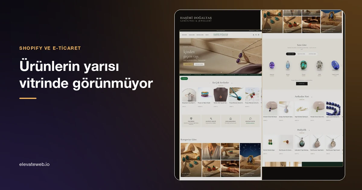 Collection and storefront pages of the Haşimi Doğaltaş Shopify store