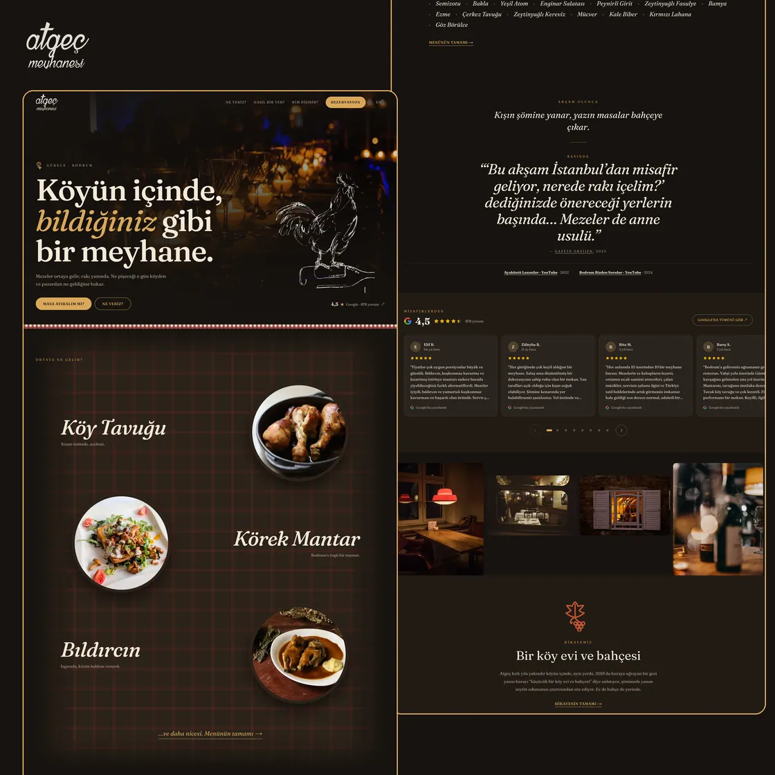 Atgeç Meyhanesi — web sitesi
