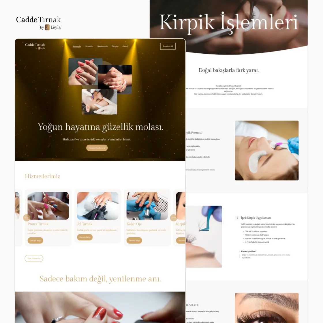 Leyla Nail Studio — web sitesi