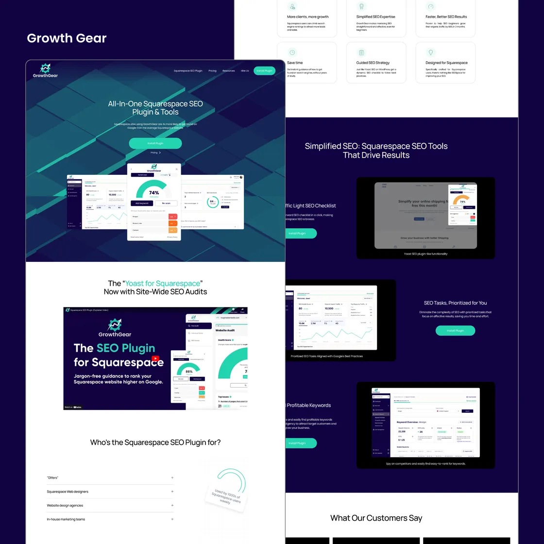 GrowthGear — web sitesi