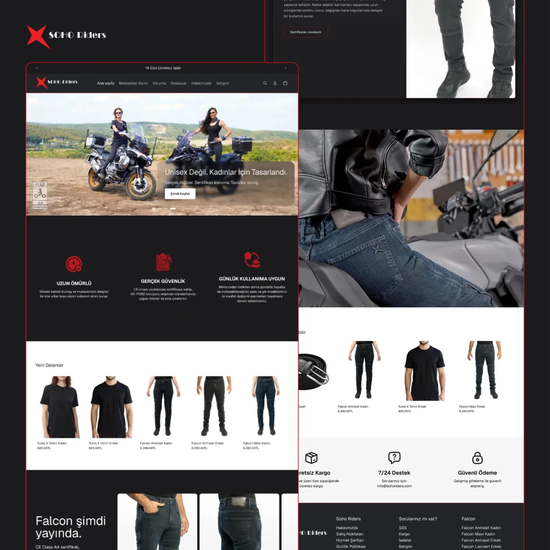 Soho Riders — web sitesi