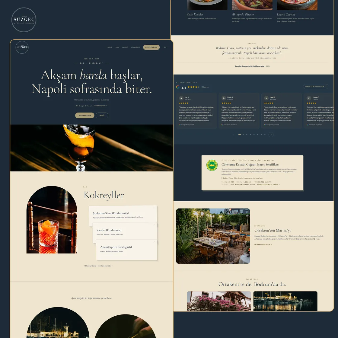 Süzgeç Marina — web sitesi